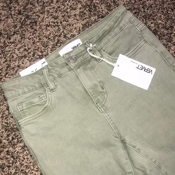 VERVET Mid-Rise Ankle Skinny Stretch Jean in Sage Green | NWT! - Picture 5 of 10